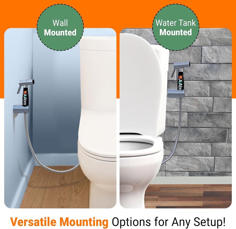 Avaby Hot and Cold Bidet Sprayer for Toilet w/Thermal Insulated Grip - Hot Water 180°F Handheld Sink Bidet Shataff - Diaper Sprayers - Muslim Shower Hand Held Attachment for Sink Hose Sprayer - Image 5