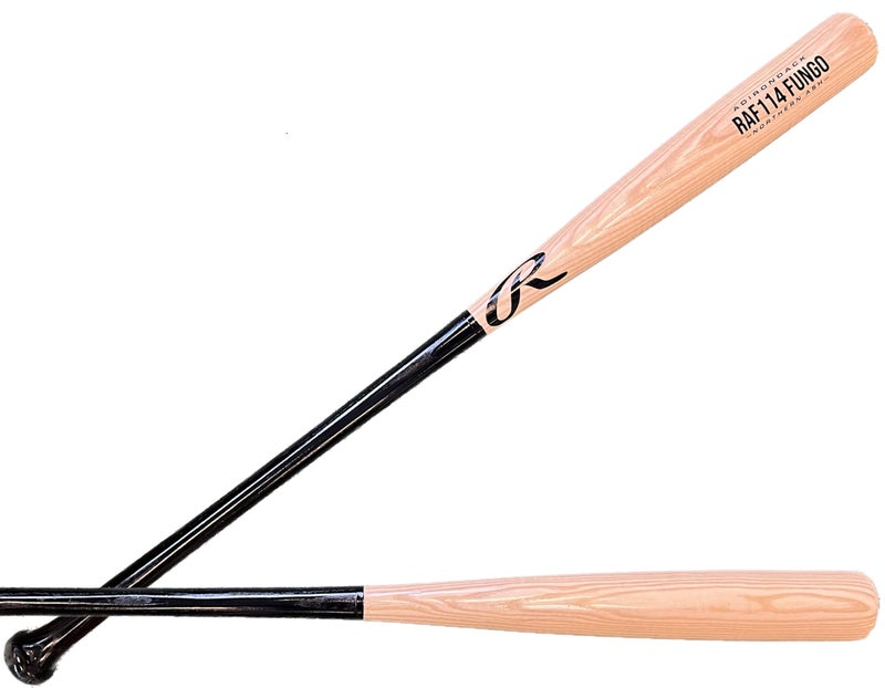Rawlings Wood FUNGO Training Bat BaseballSoftball Northern Ash 35 2025 BlackNatural - Image 2
