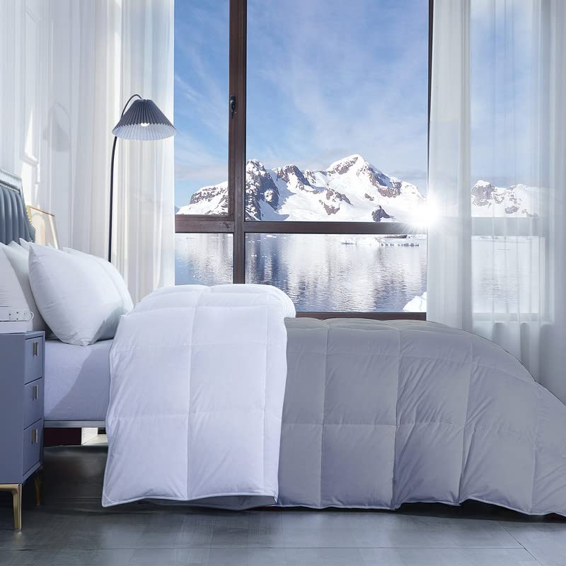 Razzai MammaYo Razzai Down Alternative Soft Quilted 300 GSM All Weather Comforter (92" x 106" Inches/233cm x 269cm) - King Size Comforters|Silver/White| TC - 400 - Image 3