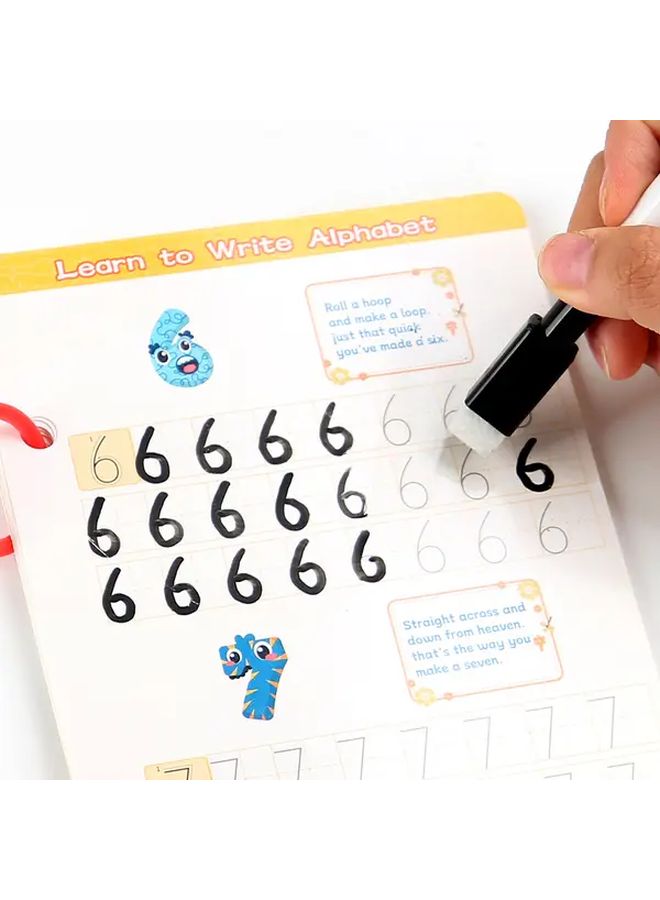 Reusable English Calligraphy Practice Book For Kids Magic Workbook Pen Control Training - Image 4