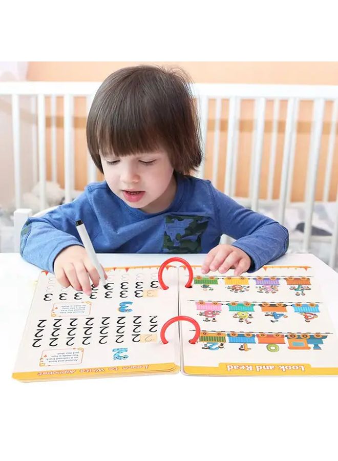 Reusable English Calligraphy Practice Book For Kids Magic Workbook Pen Control Training - Image 2