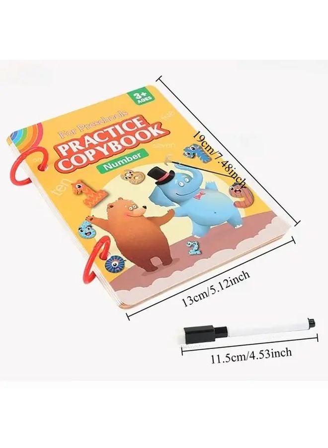 Reusable English Calligraphy Practice Book For Kids Magic Workbook Pen Control Training - Image 3