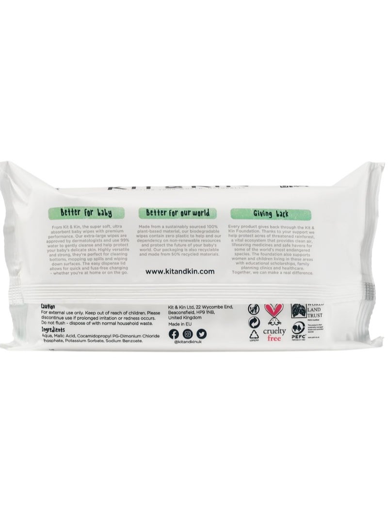 Kit & Kin Baby Wipes 60 Wipes - Image 2
