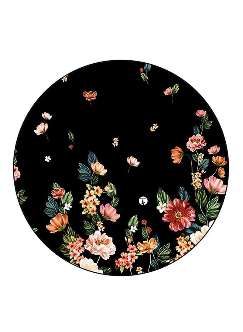 Flowers Printed Mouse Pad  Multicolour