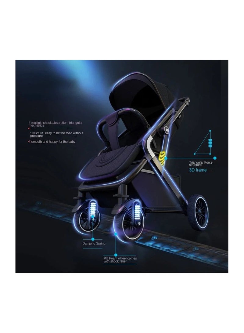 umbrella Lightweight Foldable Baby Stroller X7 with Reversible Seat and Travel Bag - Image 5