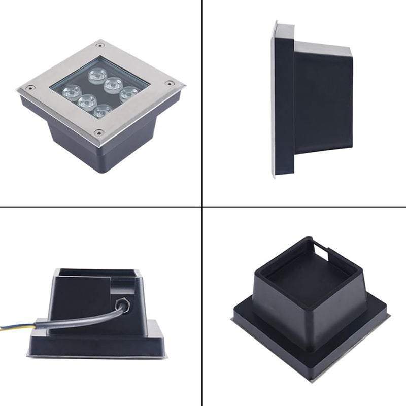 ضوء أرضي خارجي مربع غائر مقاوم للماء IP66 بجهد AC85-110V من LED للإضاءة الخارجية للحدائق والجسور والممرات والمسارات والمناظر الطبيعية - Image 4
