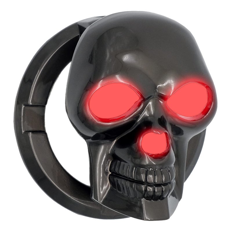 DUNGGLE Skull Ignition Protective Push Start Button Cover - Anti-Scratch Car Engine Decoration Ring - Image 1