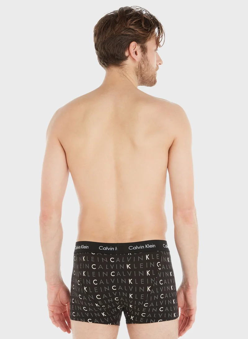 CALVIN KLEIN 3 Pack Logo Band Trunks