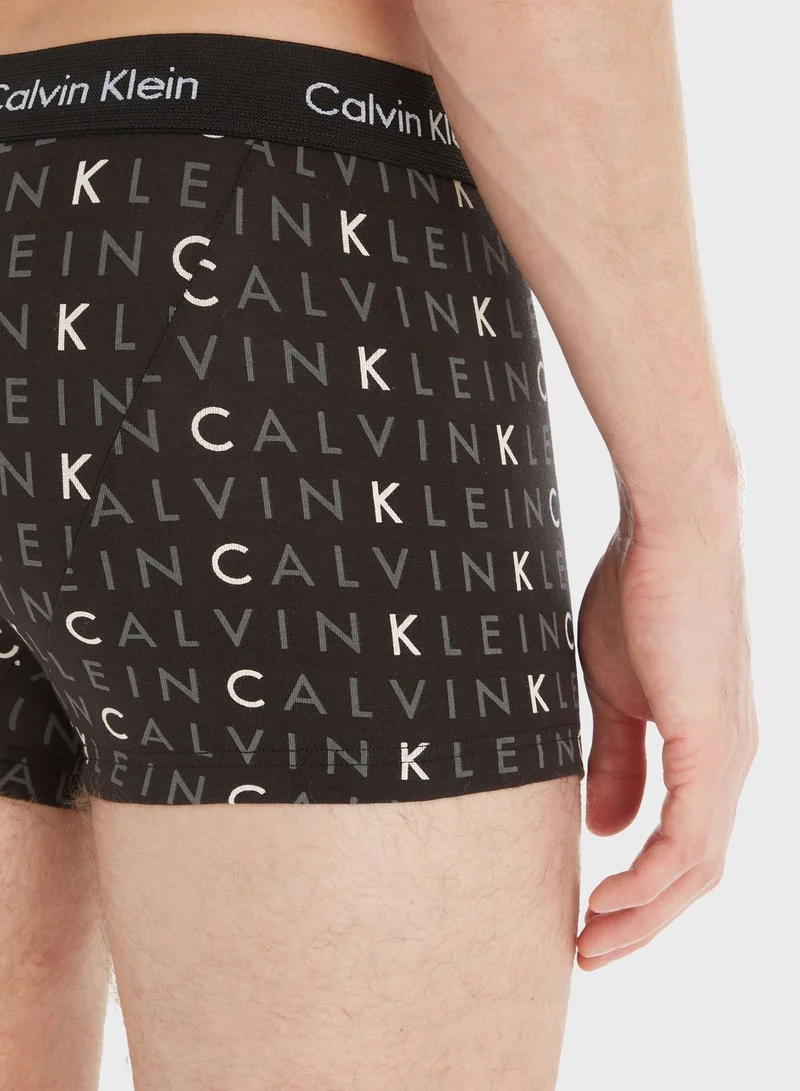 CALVIN KLEIN 3 Pack Logo Band Trunks
