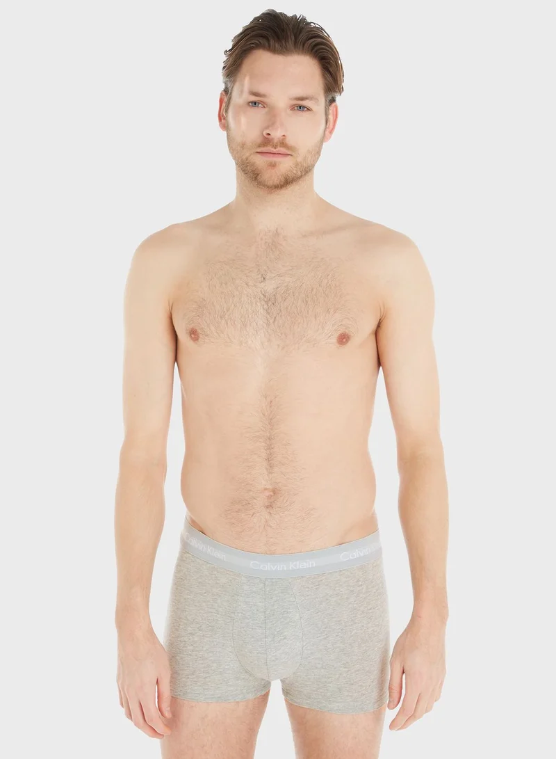 CALVIN KLEIN 3 Pack Logo Band Trunks