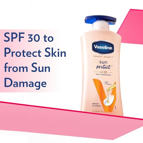 Vaseline Healthy Bright Sun Protection Body Lotion SPF 30 400 ml, Daily Moisturizer for Dry Skin, Gives Non-Greasy Glowing Skin - For Men & Women - Image 4