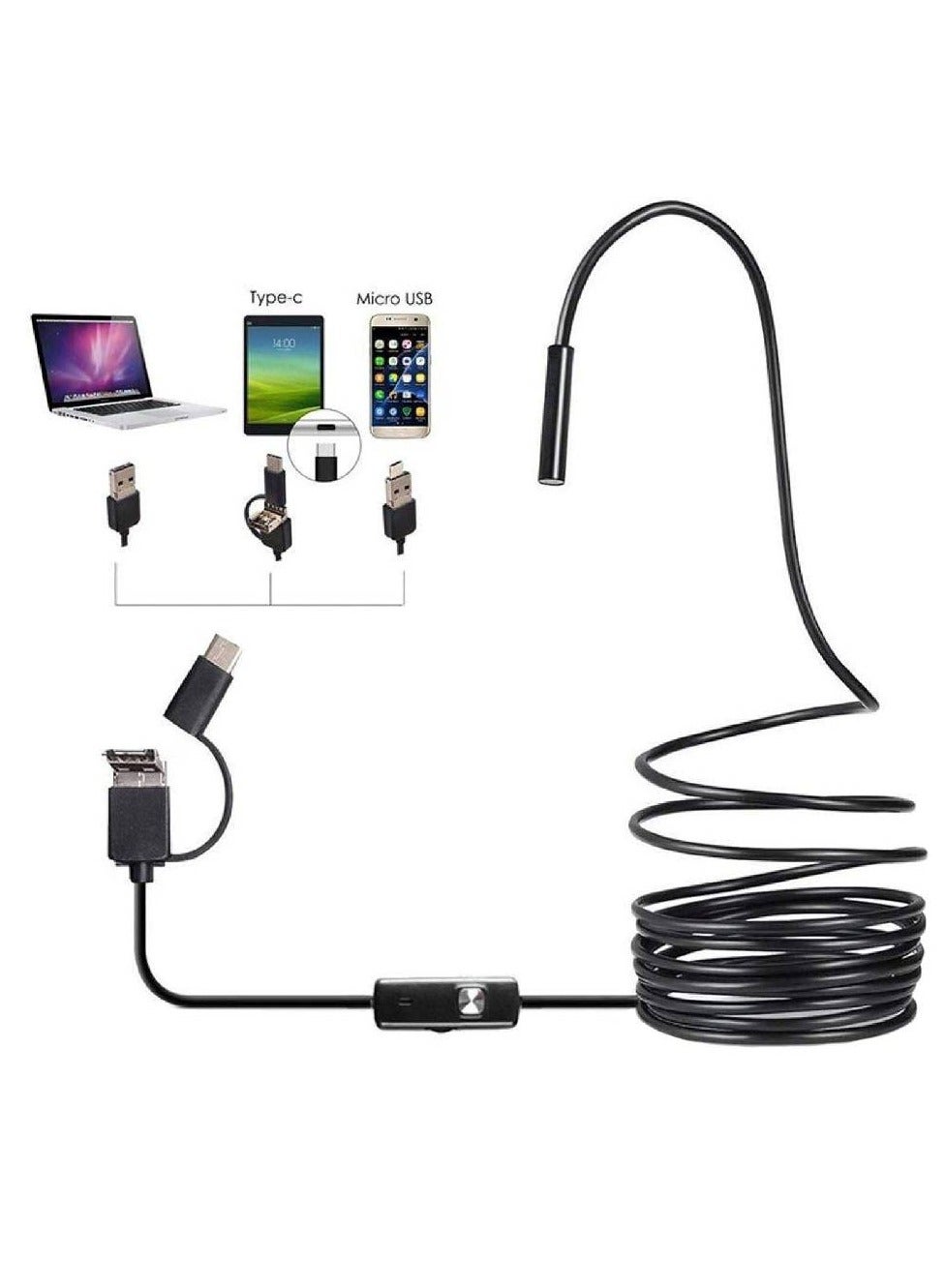 gennext Gennext Usb Endoscope Waterproof Borescope For Industrial Use Compatible With Smartphones And Computers Z55CAE2070DAA2AC1FA11Z