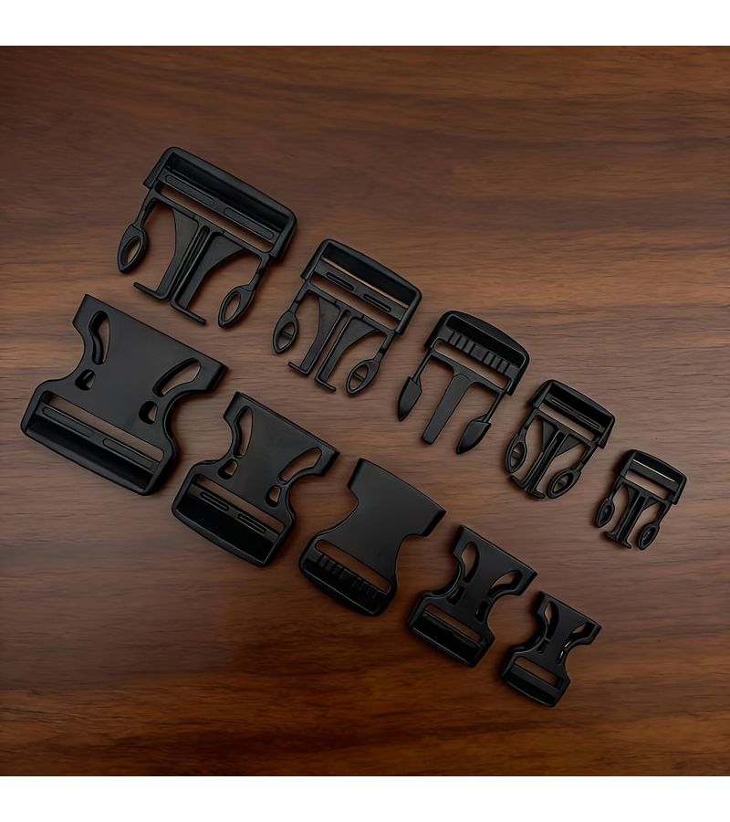 Thickened Hollow Out Double Adjustment Plastic Snap Fastener 5.0cm Inner Diameter 3PCS No Sewing Easy to Install Length Adjustable Both Sides For Luggage And Clothing Replacement - Image 1
