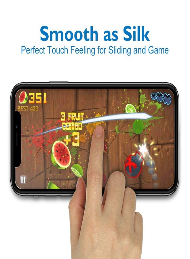 Mothca Matte Glass Screen Protector for iPhone 11 Pro Max/iPhone XS Max 6.5-inch, Anti-Glare & Anti-Fingerprint Tempered Glass Film, Case Friendly, Easy to Install, Bubble Free - Smooth as Silk - Image 2