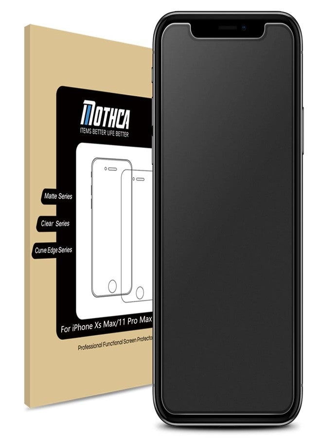 Mothca Matte Glass Screen Protector for iPhone 11 Pro Max/iPhone XS Max 6.5-inch, Anti-Glare & Anti-Fingerprint Tempered Glass Film, Case Friendly, Easy to Install, Bubble Free - Smooth as Silk - Image 1