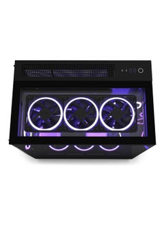 NZXT H9 Elite Black, Dual-Chamber ATX Mid-Tower Case, Tempered Glass, RGB, Vertical GPU Support, 6 Fans Included, USB-C, 360mm Radiator Support, 435mm GPU, 165mm CPU Cooler, 4+2 SSD, 2 HDD, Cable Management, Matte Black | CM-H91EB-01  - Image 2