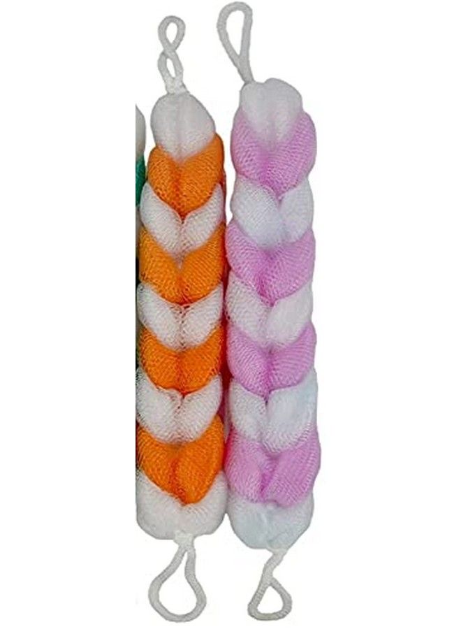 KIRA Long Stretch Back Sponge With Rope Handles Back Scrubber Bath Shower Mesh Sponge Exfoliating Body Scrub Stretch Braided Loofah For Men And Women (Asorted Colors (Pack Of 2)) - Image 2