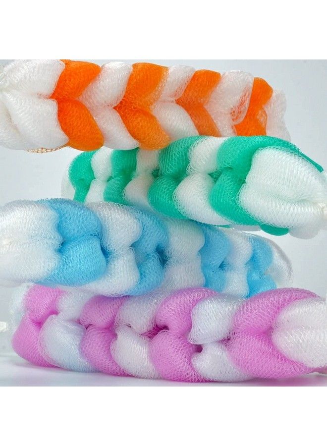 KIRA Long Stretch Back Sponge With Rope Handles Back Scrubber Bath Shower Mesh Sponge Exfoliating Body Scrub Stretch Braided Loofah For Men And Women (Asorted Colors (Pack Of 2)) - Image 5