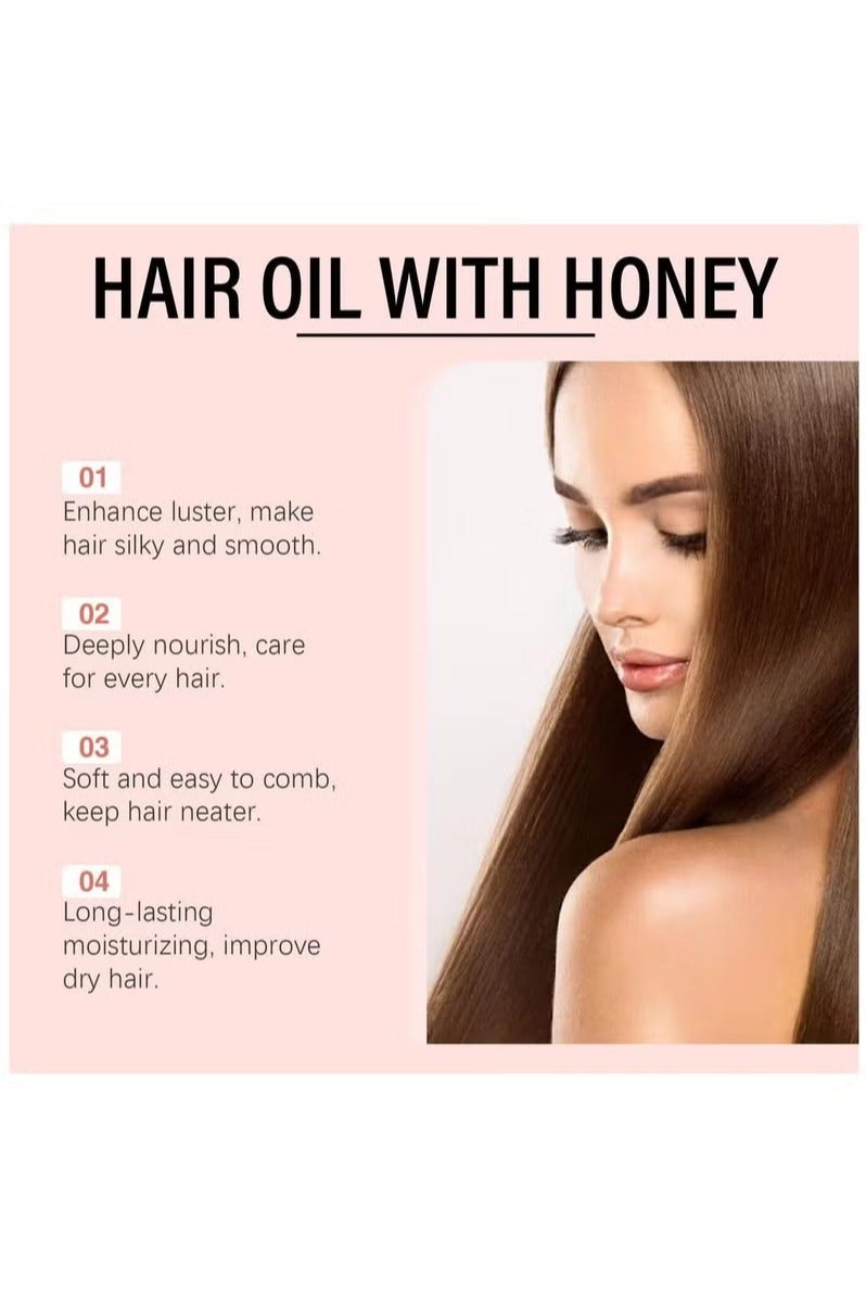 جيسو زيت الشعر المضخم بالعسل، نيجين ميرساليهي، 20 مل 0.7 أوقية، زيت الشعر الحساس المغني - Image 2