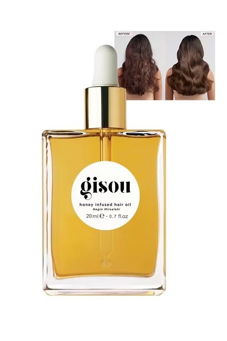 جيسو زيت الشعر المضخم بالعسل، نيجين ميرساليهي، 20 مل 0.7 أوقية، زيت الشعر الحساس المغني - Image 1