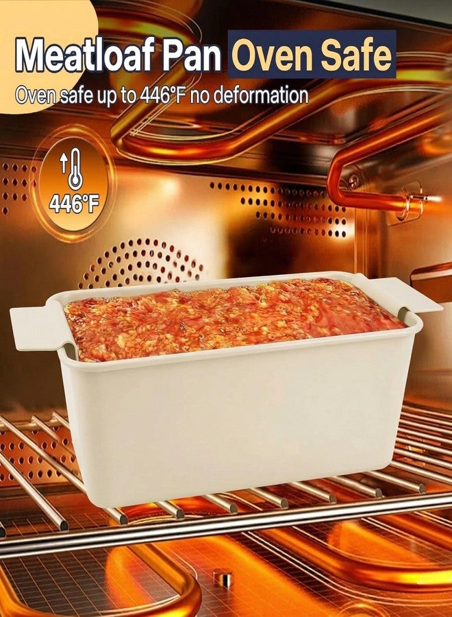 Spmarkt 2-Pack Meatloaf Pan with Drain Insert, Nonstick 9x5 Loaf Pans for Baking Bread - Grease Draining Loaf Pan Set, PFOA-Free, Heavy-Duty Carbon Steel, Oven Safe - Image 5