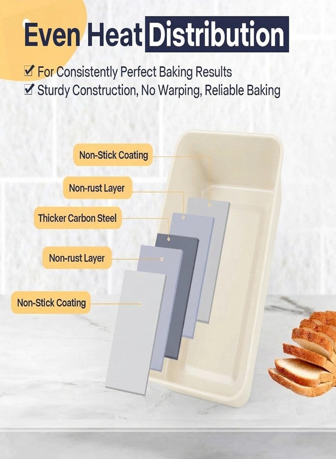 Spmarkt 2-Pack Meatloaf Pan with Drain Insert, Nonstick 9x5 Loaf Pans for Baking Bread - Grease Draining Loaf Pan Set, PFOA-Free, Heavy-Duty Carbon Steel, Oven Safe - Image 4