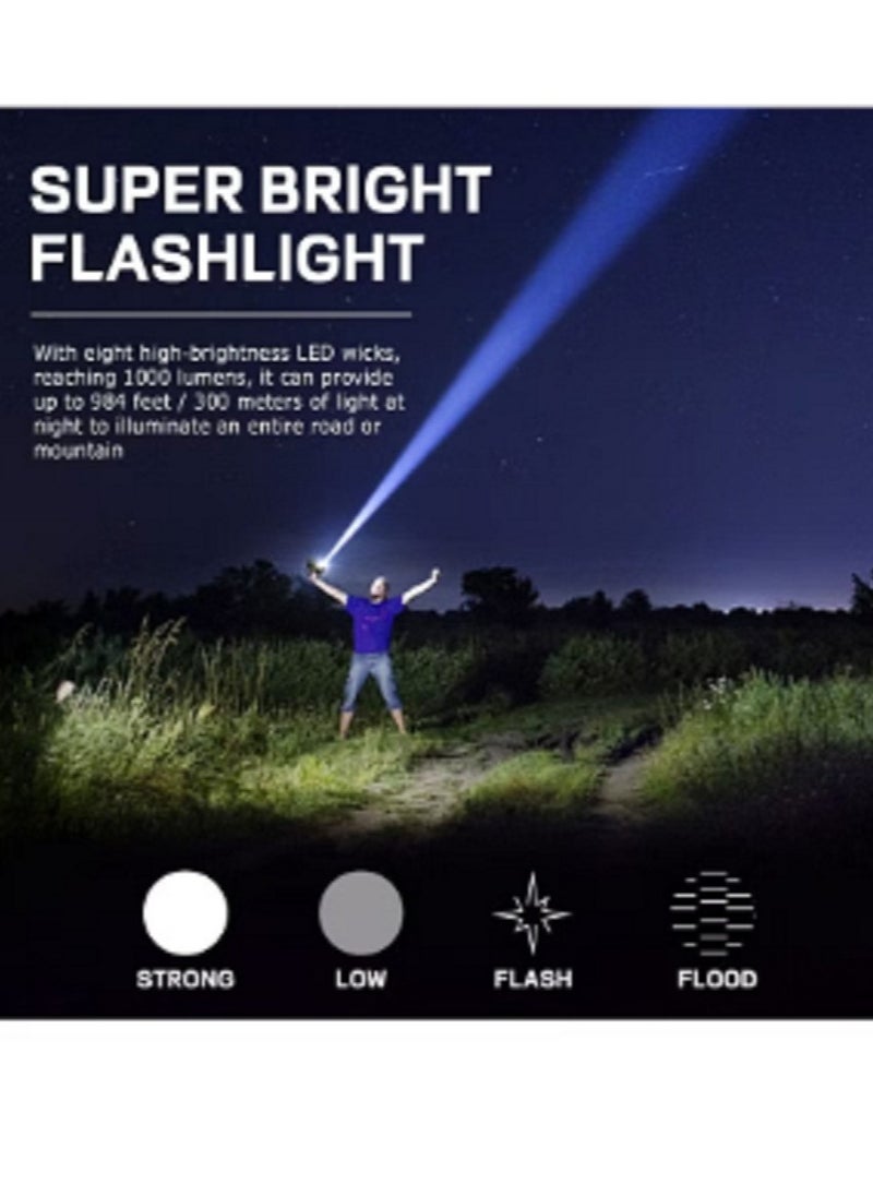 Generic Solar Flashlight Rechargeable Handheld  - Image 2