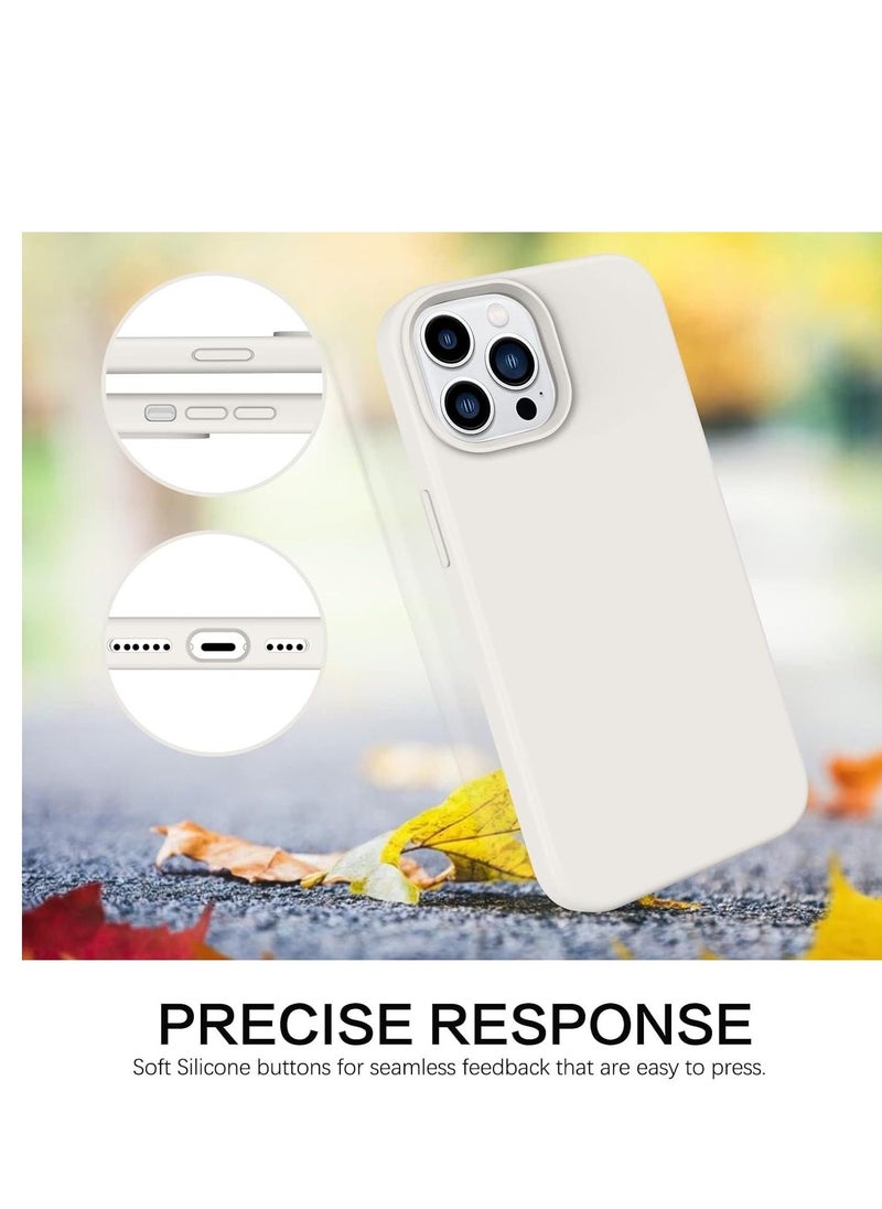 Raxoom Soft Silicone Rubber Bumper Microfiber Lining Hard Back iPhone 14 Pro Back Cover Shockproof Protective Case Cover, Anti-Scratch, Dustproof, Premium Quality, Slim-Fit - Image 4