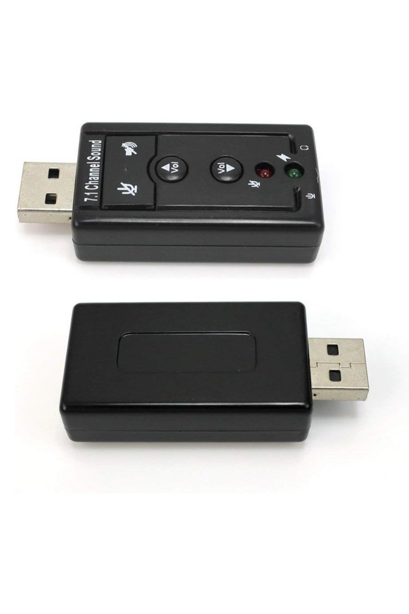 LEDIN 7.1 Channel USB External Sound Card Audio Mic Adapter for Laptop or PC - Just Plug and Play  - Image 5