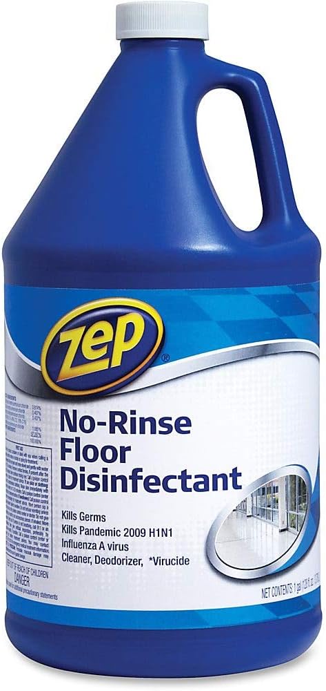 Zep No Rinse Floor Disinfectant Blue ZUNRS128 - Image 4