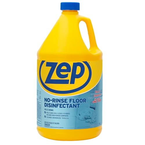 Zep No Rinse Floor Disinfectant Blue ZUNRS128 - Image 1