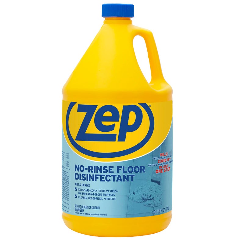 Zep No Rinse Floor Disinfectant Blue ZUNRS128 - Image 2