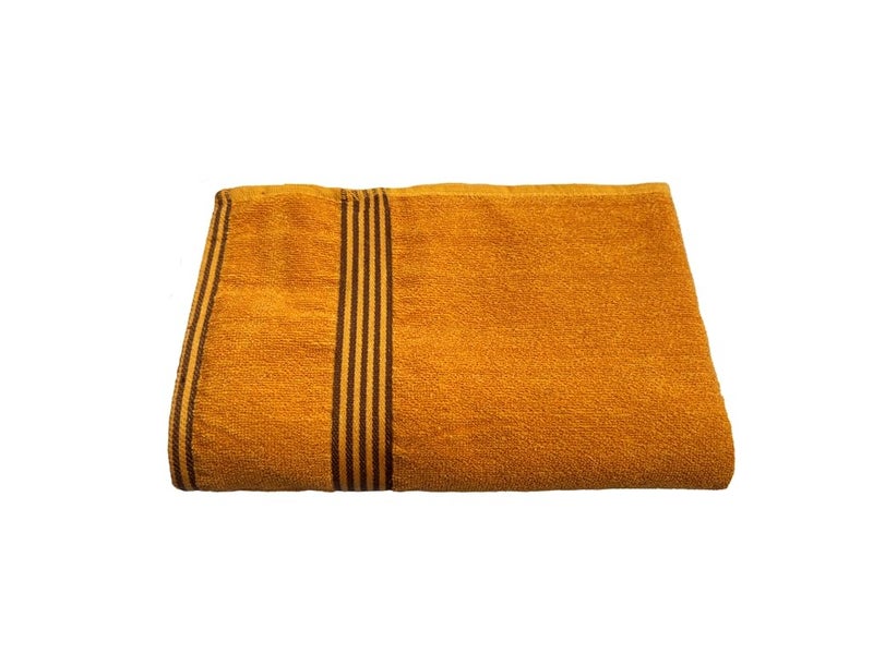 Space Fly Cotton Towels for Bath | 600 GSM Bath Towel | Luxury Towel for Bath | Gym Towels for Men Sweat | Towel for Bath Women | Towel for Bath Large Size Men | Soft Towel (Yellow & Blue) - Image 4