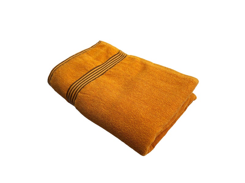 Space Fly Cotton Towels for Bath | 600 GSM Bath Towel | Luxury Towel for Bath | Gym Towels for Men Sweat | Towel for Bath Women | Towel for Bath Large Size Men | Soft Towel (Yellow & Blue) - Image 3