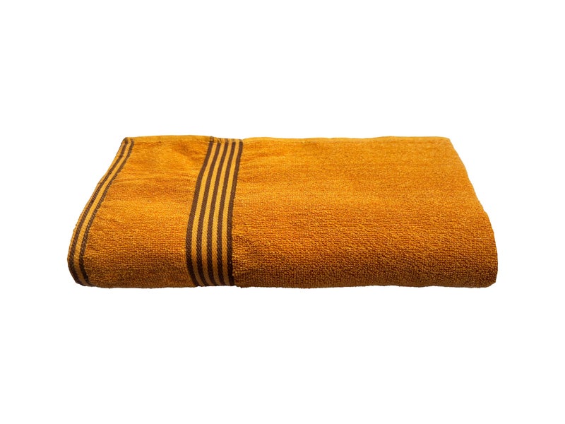 Space Fly Cotton Towels for Bath | 600 GSM Bath Towel | Luxury Towel for Bath | Gym Towels for Men Sweat | Towel for Bath Women | Towel for Bath Large Size Men | Soft Towel (Yellow & Blue) - Image 2