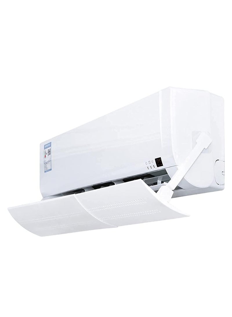 DubaiGallery Adjustable Air Conditioner Wind Deflector Anti Direct Blowing Baffle White - Image 2