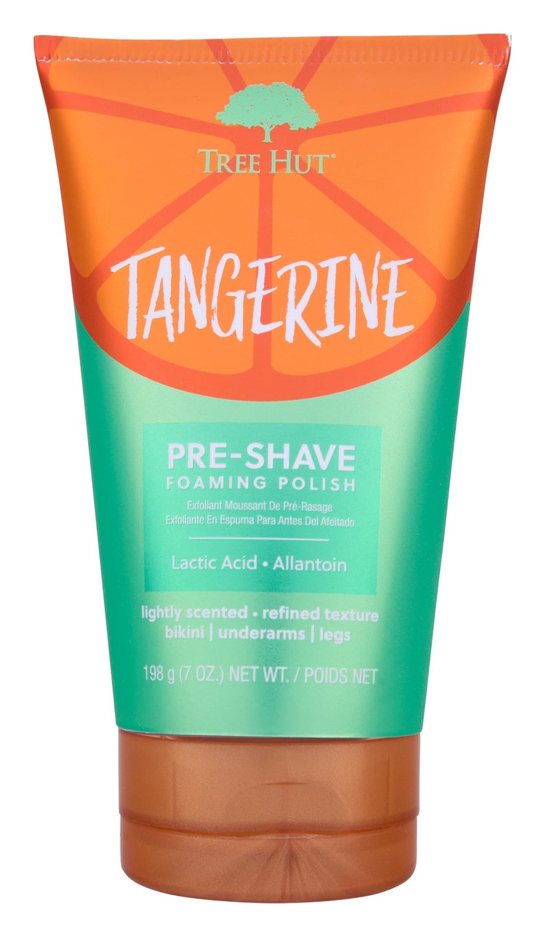 Tree Hut Tangerine Shave Prep Polish | Gently Soothe & Prep Skin for an Even Closer Shave | Exfoliating Shave Essential | 7 fl oz. - Image 1