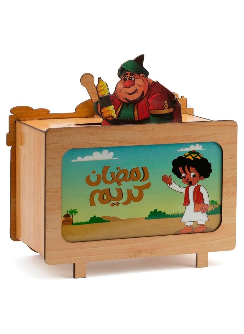 Ramadan Decorations Cool Wooden Tissue Box Large Size Ramadan Mubarak Decor for Home + Ramadan Lantern Light Up Cool Wood FDK2 (Model 7) - pzsku/Z55CB96600B52FFB7BEEDZ/45/_/1739629413/cd7094f2-edea-4010-b76b-195db9e74626