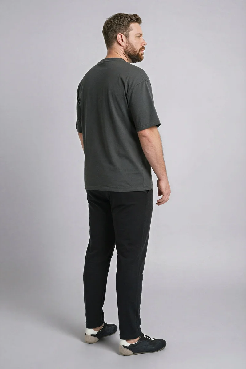 Defacto  Plus Size Elastic Waist Sweatpants for Men | Best Price UAE