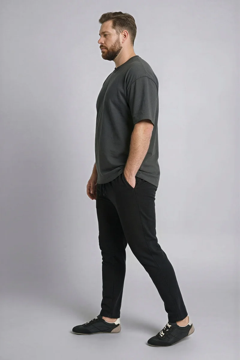 ديفاكتو Plus Size Elastic Waist Sweatpants