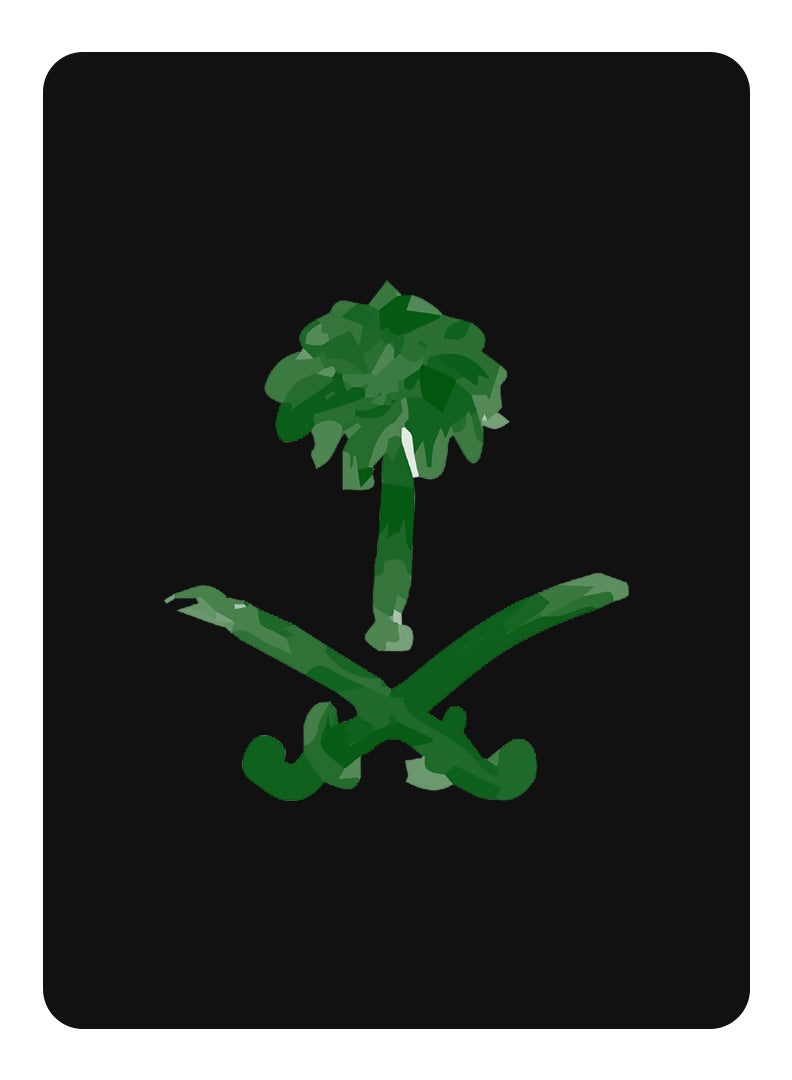 Theodor حافظة واقية قابلة للطي لجهاز آبل آيباد ميني 1/2/3 مع قاعدة ثلاثية الطي، استشعار تلقائي للنوم والاستيقاظ، غلاف مقاوم للصدمات، رمز المملكة العربية السعودية - Image 1