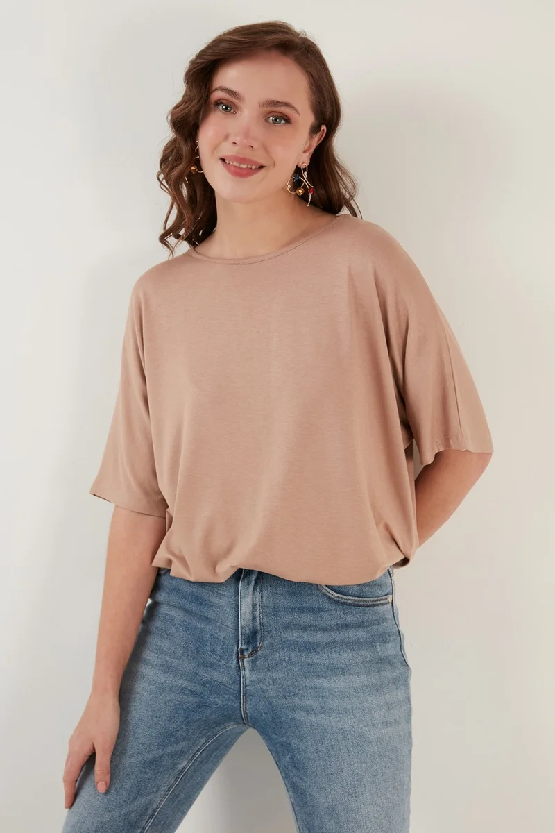 Lela Crew Neck Oversize Blouse Women's Blouse 5864528