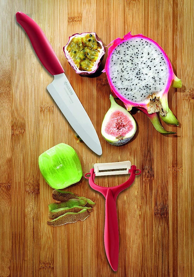 Kyocera Ceramic Knife and Peeler, 4.5", Red - Image 4