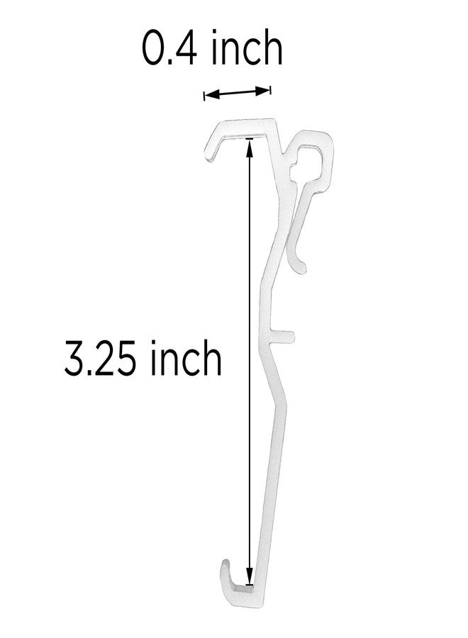 DALIX 3.25" Valance Clips Vertical Horizontal Blinds Parts Window Installation 12 Pack - Image 2