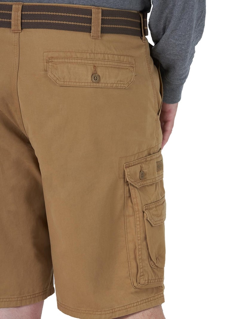 Lee mens Big & Tall Dungarees New Belted Wyoming Cargo Shorts, Bourbon, 54 US - Image 2