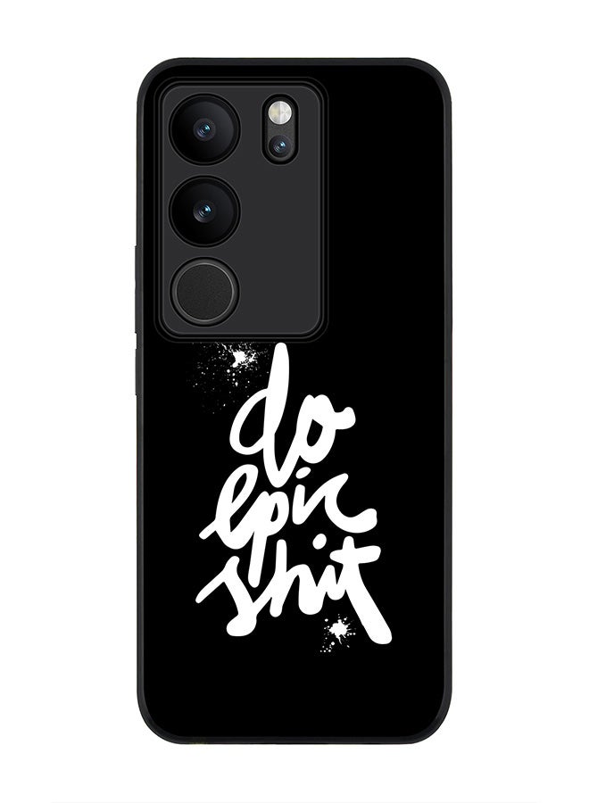 Stylizedd Rugged Black Edge case for Vivo V29 / Vivo V29 Pro / Vivo S17, Slim fit Soft Case Flexible Rubber Edges Anti Drop TPU Gel Thin Cover - Epic - Image 1