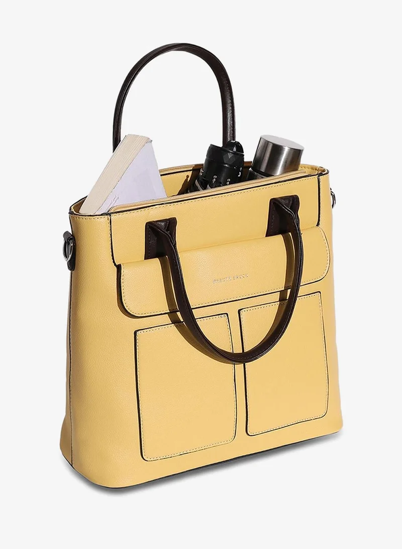Haute Sauce  Everyday Essential Tote Bag - Light Yellow for Women | Best Price UAE
