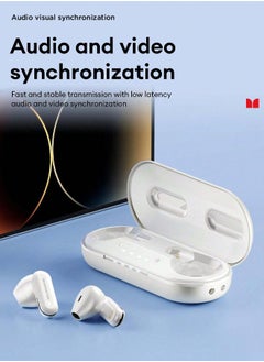 Monster Monster XKT25 Wireless Bluetooth Earbuds Gaming Headphones Deep Bass Low Latency Game Headset with Built-in Microphone For Gaming Noise Canceling Headsets White  - Image 3
