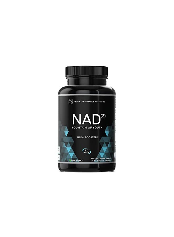 HPN NAD+ Booster Nicotinamide Riboside Alternative (NAD3) for Men & Women | Anti Aging NRF2 Activator, Superior to NADH Natural Energy Supplement for Longevity & Cellular Health, 30 Veggie Pills
