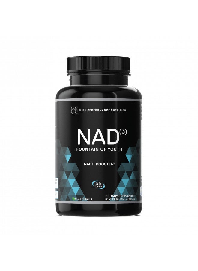 HPN NAD+ Booster Nicotinamide Riboside Alternative (NAD3) for Men & Women | Anti Aging NRF2 Activator, Superior to NADH Natural Energy Supplement for Longevity & Cellular Health, 30 Veggie Pills